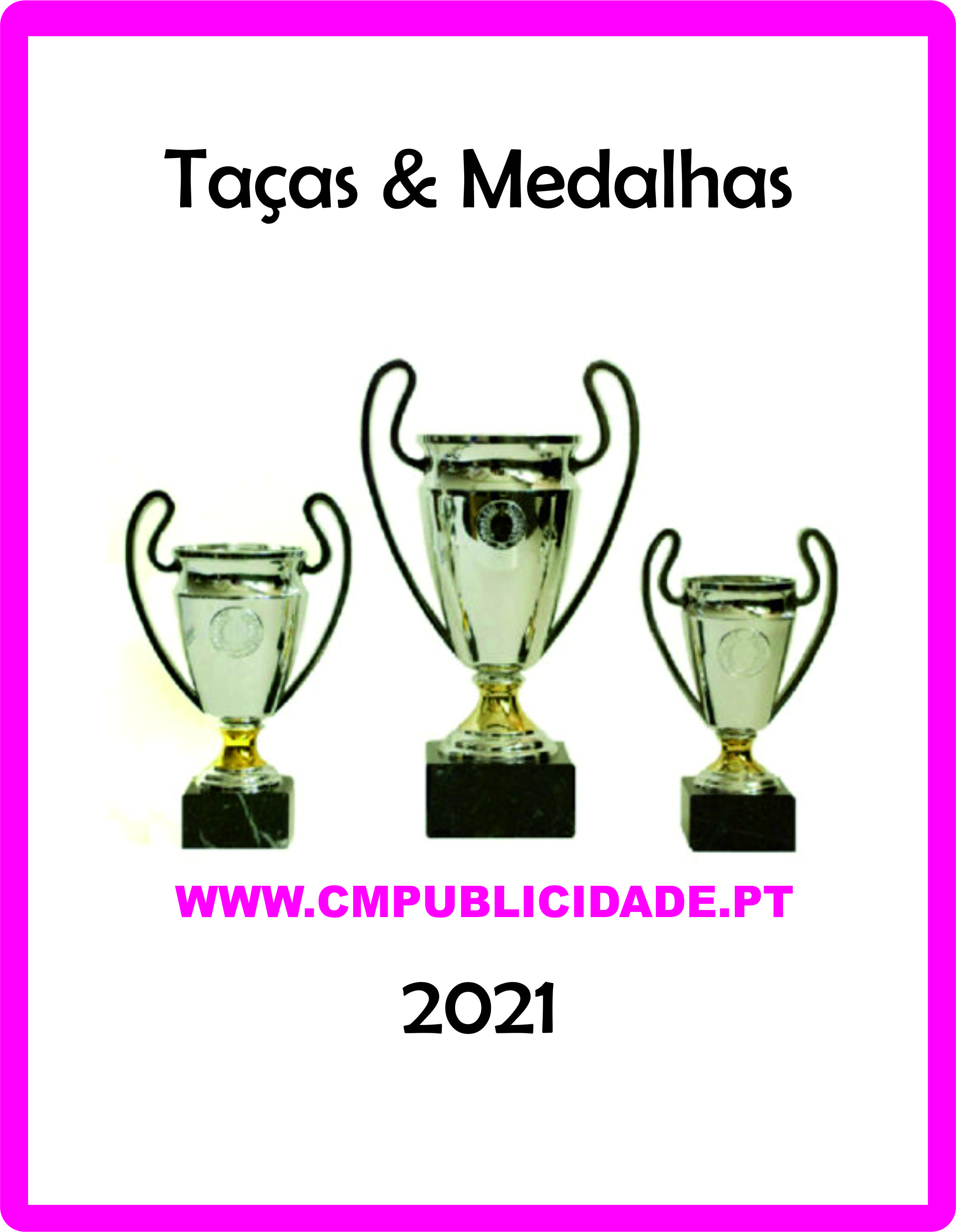Capa do catálogo Taças e Medalhas
